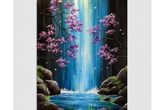 Virtual Paint Nite: Lavender Falls